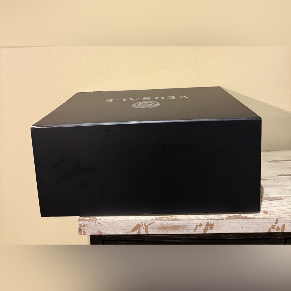 Versace Empty Black Box with Silver Logo - Picture 4 of 12